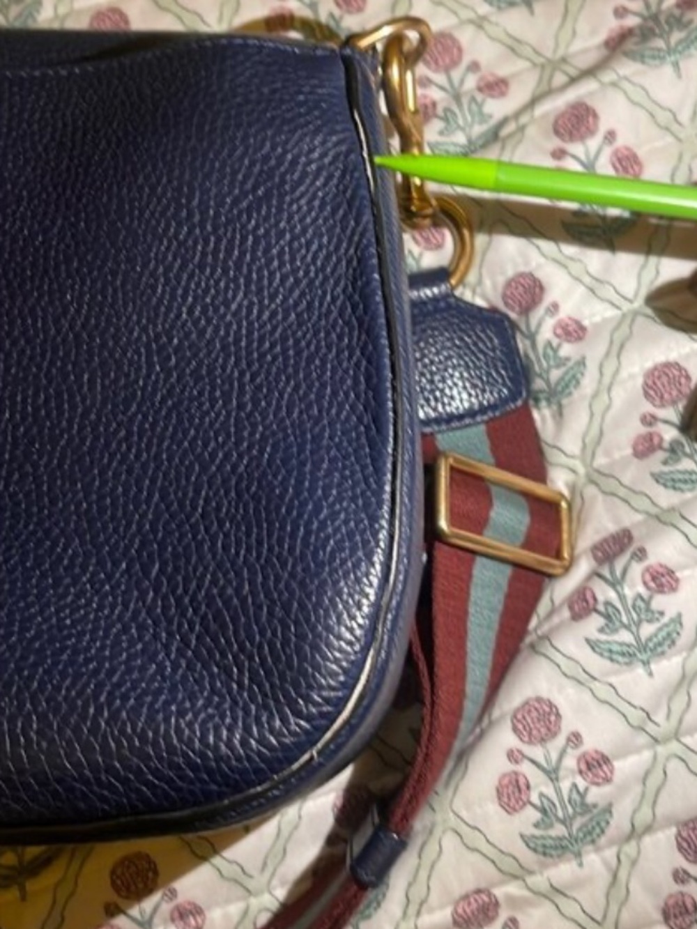 Marc Jacobs Crossbody with grey and burgundy strap for @denawilliams246 - Picture 12 of 13